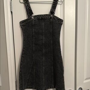 Black Sheath Mini Dress Square Neck Sleeveless